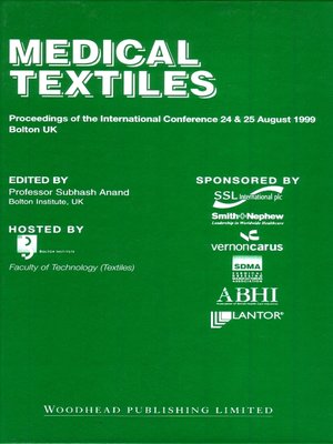 cover image of Medical Textiles